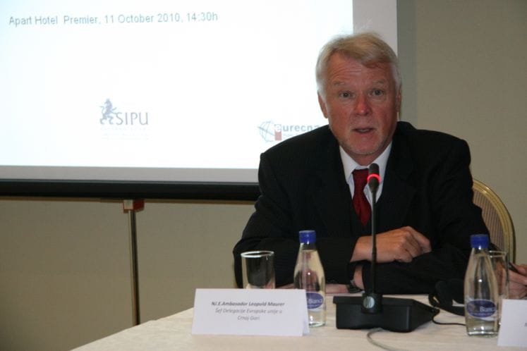 Izlaganje šefa Delegacije Evropske unije u Crnoj Gori, ambasadora Leopolda Maurera