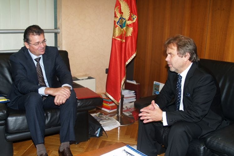 Ministar Gvozdenović primio novoimenovanog šefa Misije OEBS-a Sarunas Adomavičijusa