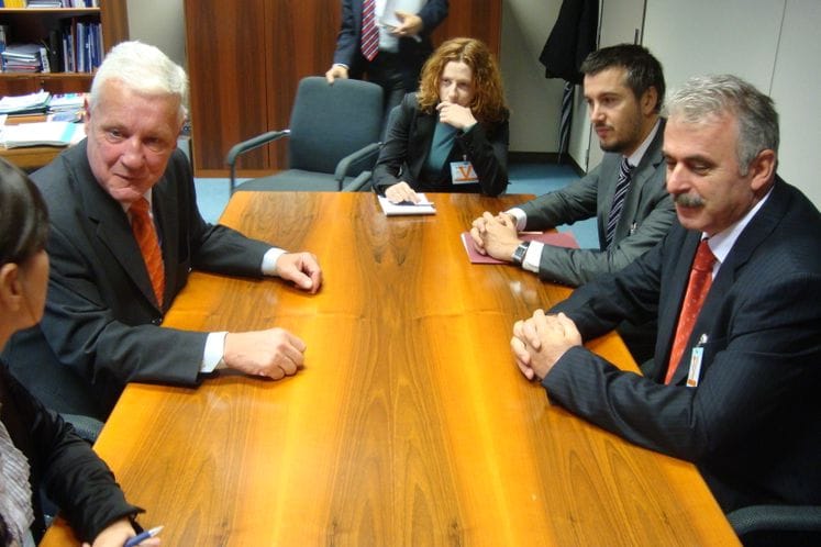 Saopštenje: Ministar Miraš Radović razgovarao sa predsjednikom Suda pravde EU Vasiliosom Skurisom, komesarom za unutrašnje poslove EU sesilijom Malmstrom i generalnim direktorom Direktorata za pravosuđe i unutrašnje poslove Savjeta EU Ivanom Bizjakom