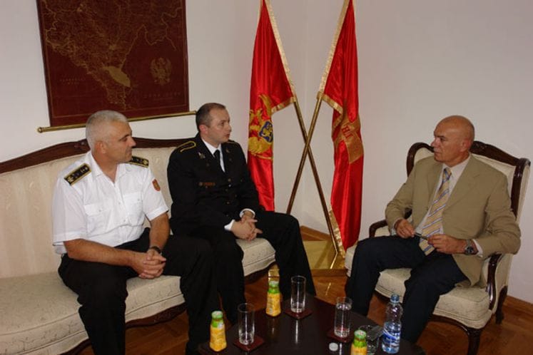 Ministar odbrane Boro Vučinić primio kapetana Rada Ćurčića