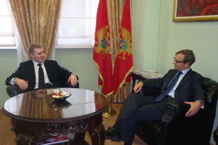 Potpredsjednik Vlade i ministar finansija, dr Igor Lukšić, sastao se sa imenovanim ambasadorom Norveške u Crnoj Gori, Nilsom Ragnarom Kampsvagom