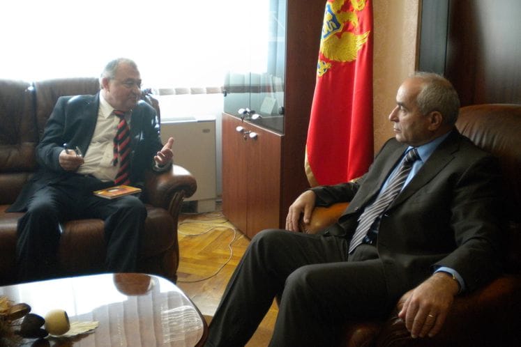 Ministar ekonomije Branko Vujović primio ambasadora Republike Slovačke u Crnoj Gori Františeka Lipku