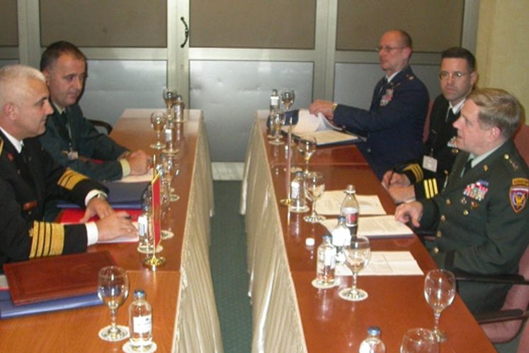Viceadmiral Dragan Samardžić sastao se sa zamjenikom komandanta američkih snaga u Evropi (EUCOM) general potpukovnikom Džonom Gardnerom