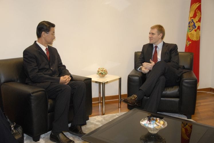 Potpredsjednik Vlade i ministar finansija, dr Igor Lukšić, sastao se sa ambasadorom Narodne Republike Kine, Zhi Zhaolina