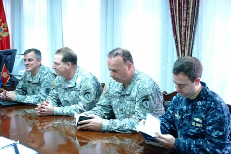 Načelnik Generalštaba Vojske Crne Gore primio zamjenika komandanta kopnenih snaga SAD za Afriku