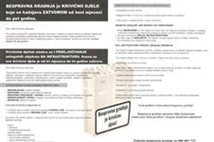 BESPRAVNA GRADNJA JA KRIVIČNO DJELO