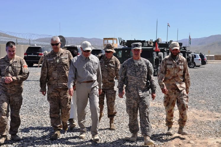 Ministar odbrane Boro Vučinić i načelnik Generalštaba Vojske viceadmiral Dragan Samardžić posjetili bazu Avganistanske nacionalne vojske “Kilagaj”