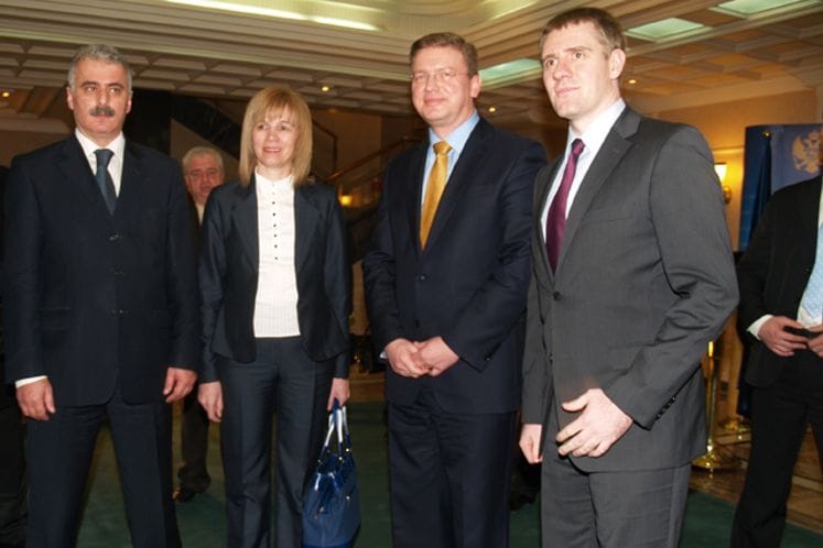 Deputy Prime Minister and Finance Minister , Mr. Igor Lukšić, PhD., met with European Commissioned for Enlargement and European Neighborhood Policy Mr. Stefan Fule