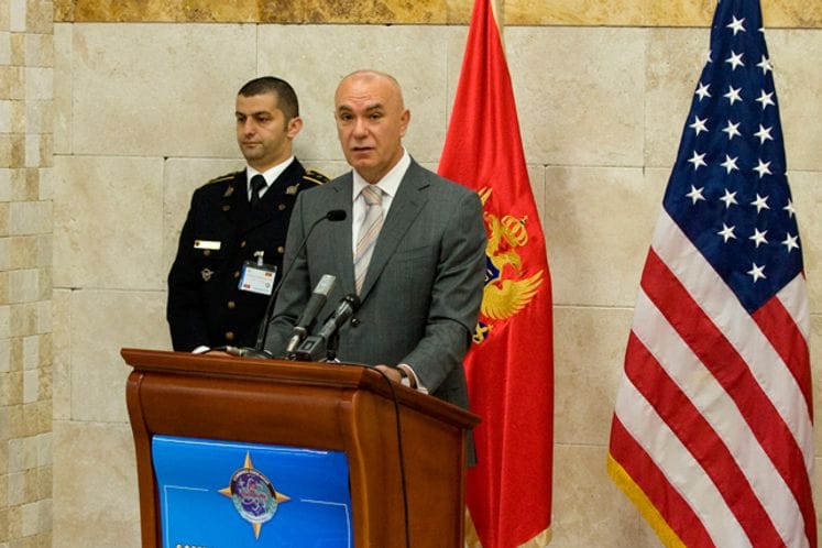 Govor ministra odbrane Bora Vučinića na otvaranju Završne planske konferencije ,,Combined Endeavor" u Bečićima