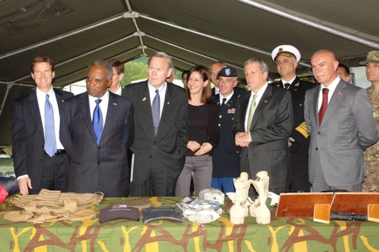 Posjeta delegacije Kongresa SAD kasarni Milovan Šaranović u Danilovgradu