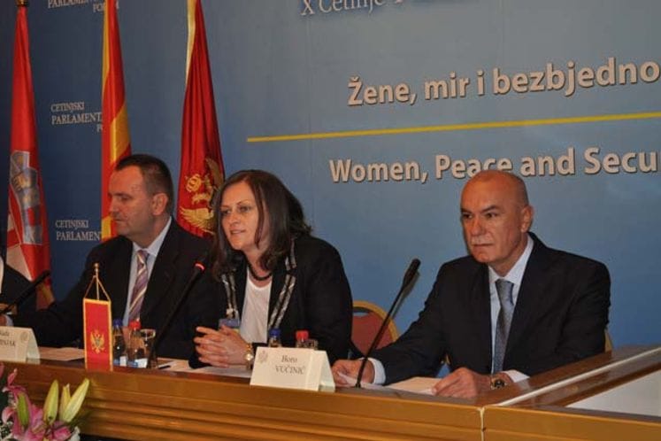 Govor ministra odbrane Bora Vučinića na Cetinjskom parlamentarnom forumu ,,Žene, mir i bezbjednost"