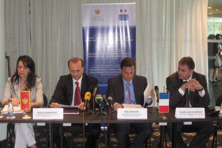 Press konferencija povodom odžavanja druge konferencije eksperata za implementaciju pilot projekta „Mediteranske kancelarije za mlade – pilot projekat za mobilnost mladih“