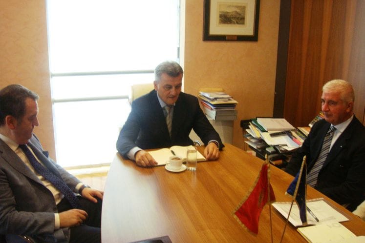 Ministar zdravlja doc.dr Miodrag Radunović razgovarao sa gradonačelnikom grada Trani (Italija) dr Đuzepeom Tarantinijem (Giuseppe Tarantini) i gradonačelnikom Podgorice dr Miomirom Mugošom