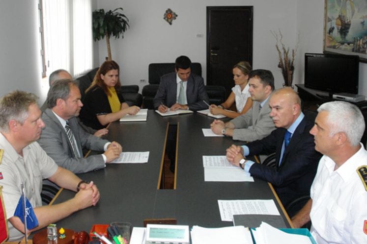 Ministar odbrane Boro Vučinić primio je norveškog ambasadora Hakona Blankenborga, odlazećeg vojnog atašea potpukovnika Terje Haverstada i novonaimenovanog vojnog predstavnika pukovnika Ezbena Osa