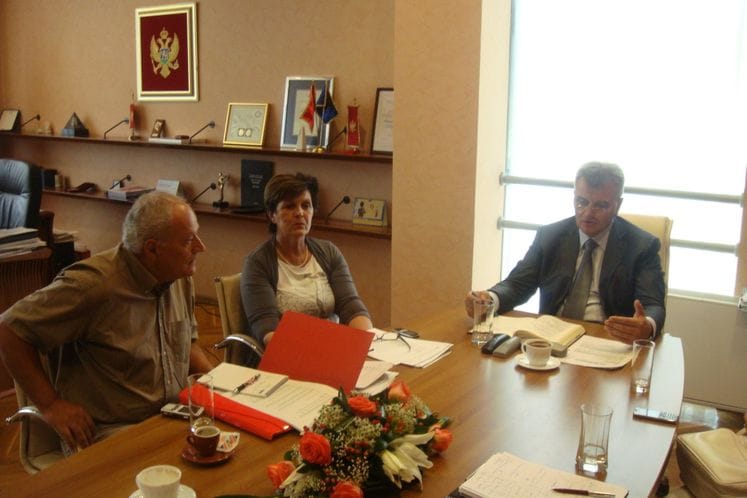 Ministar zdravlja Miodrag Radunović primio predstavnike Crnogorskog Helsinškog komiteta za ljudska prava i Društa „ Za bolji grad“