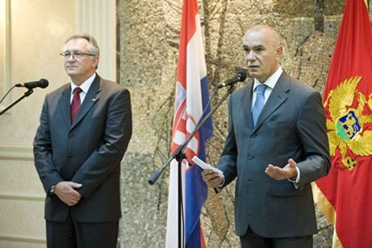 Ministar odbrane Boro Vučinić primio ministra odbrane Republike Hrvatske Branka Vukelića