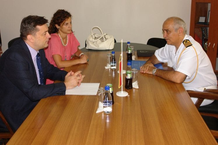 Pomoćnik ministra za politiku odbrane Draško Jovanović sastao se sa vojnim atašeom Republike Grčke u Crnoj Gori kapetanom bojnog broda Hristosom Diplasom