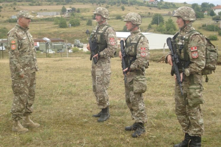 Načelnik Generalštaba Vojske Crne Gore viceadmiral Dragan Samardžić obišao Prvu pješadijsku četu Brigade kopnene vojske koja se obučava po Konceptu operativnih sposobnosti (OCC)