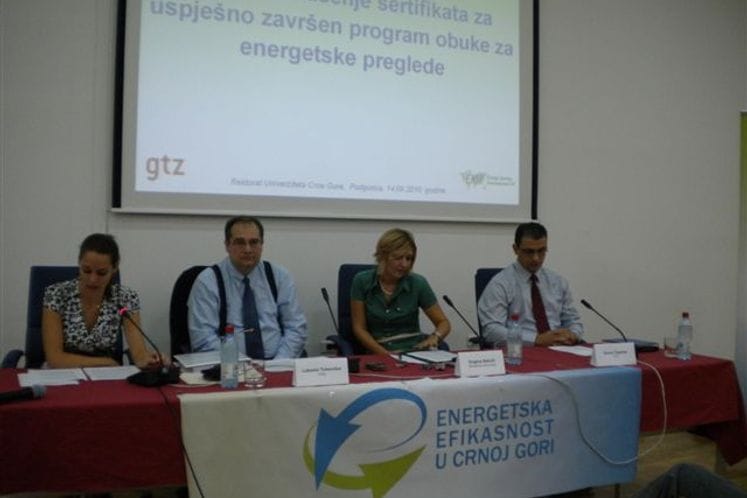 Saopštenje: Uručeni sertifikati za obavljanje energetskih pregleda