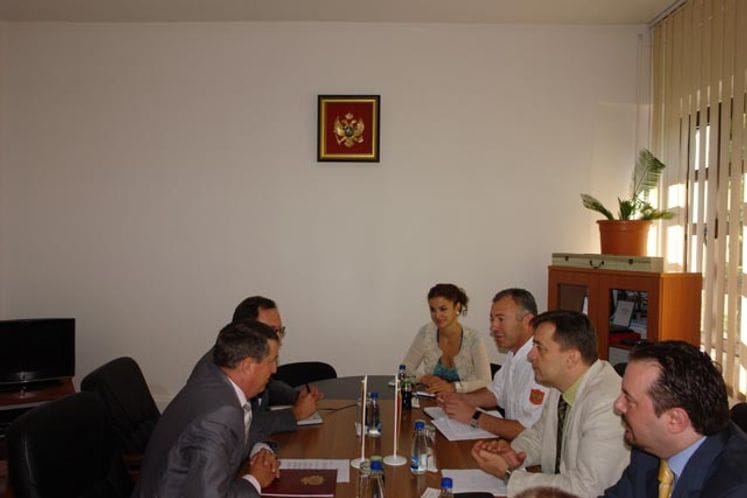 Pomoćnik ministra za politiku odbrane Draško Jovanović primio ambasadora Ruske Federacije u Podgorici Jakova Gerasimova