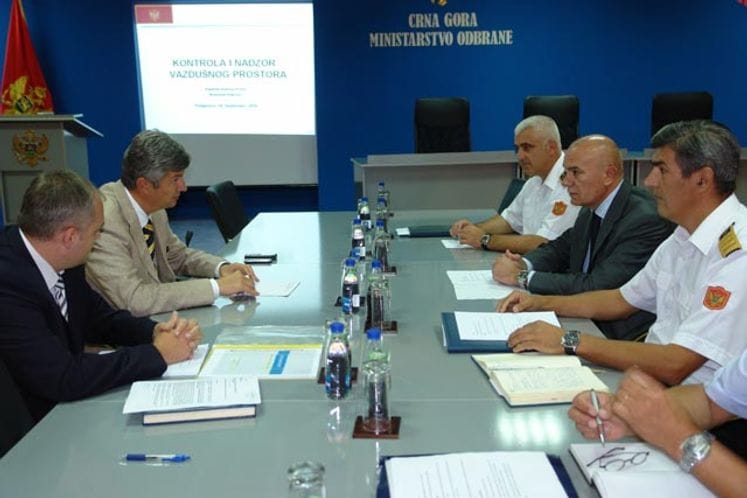 Održan sastanak o kontroli i nadzoru vazdušnog prostora Crne Gore