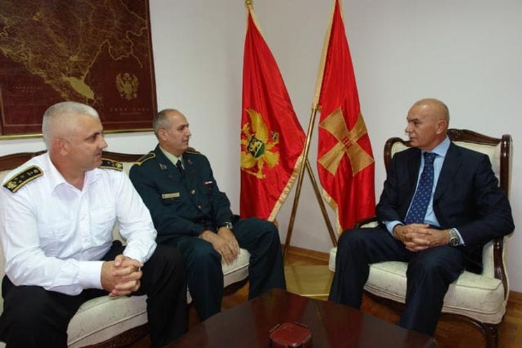 Ministar odbrane Boro Vučinić primio pukovnika Jovicu Kaluđerovića uoči odlaska na Generalštabno usavršavanje u Školi nacionalne odbrane u Beogradu