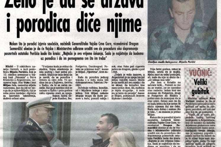 Želio je da se država i porodica diče njime, ND Vijesti 12. oktobar 2011.