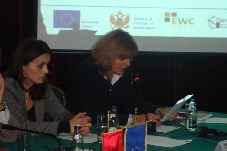 Radionica za obuku u unutrašnjoj reviziji: uvodno izlaganje Mojce Grošelj, vođa projekta “Jačanje sistema upravljanja i kontrole finansijske podrške EU u Crnoj Gori“