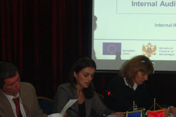 Radionica za obuku u unutrašnjoj reviziji: uvodno izlaganje mr Ane Krsmanović, pomoćnice ministra finansija