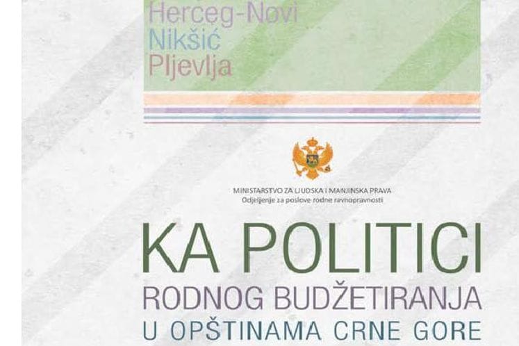 Pripremljena i štampana publikacija "Ka politici rodnog budzetiranja"