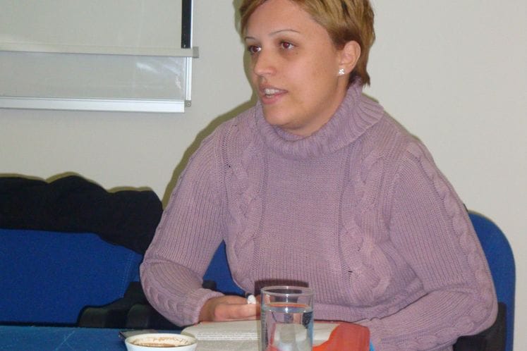 Izlaganje Bojane Poček, samostalne savjetnice u Ministarstvu finansija, na početku seminara o procedurama za twinning ugovore