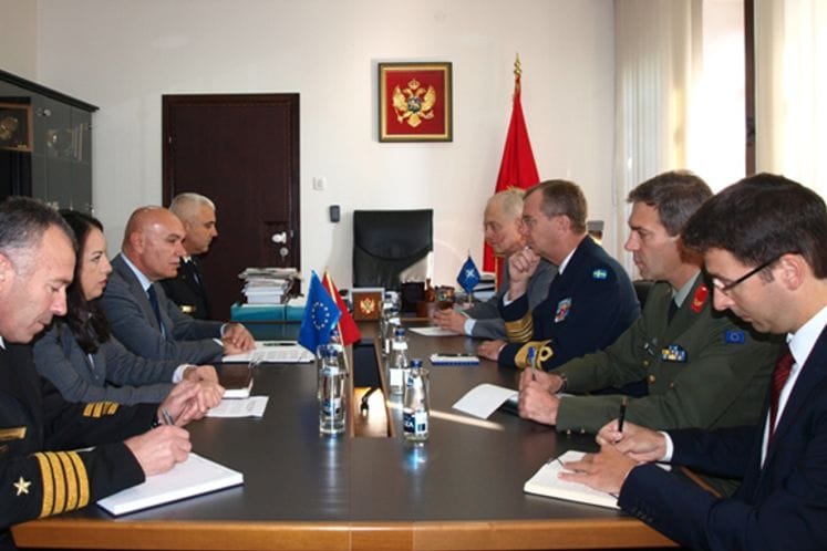 Ministar Vučinić sastao se sa predsjedavajućim Vojnog komiteta EU generalom Sirenom