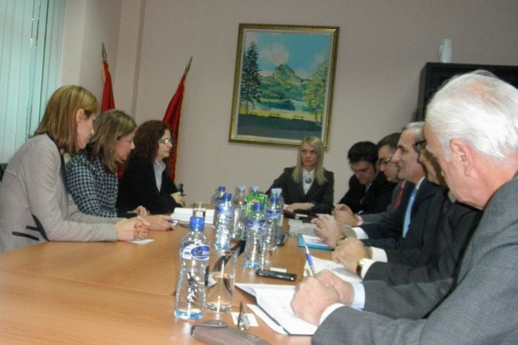 Sastanak ministra poljoprivrede i ruralnog razvoja Tarzana Miloševića sa g-đom Anabelom Abreu, šefom kancelarije Svjetske banke u Podgorici