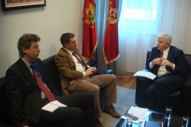 Saopštenje: Potpredsjednik Vlade i ministar pravde Duško Marković razgovarao sa Nikolom Bertolinijem, šefom Operativne sekcije Delegacije EU