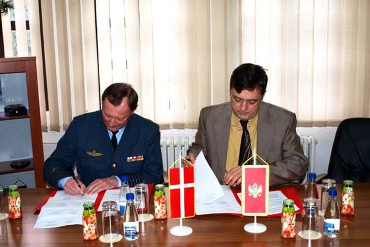 Potpisan Protokol o donaciji između ministarstava odbrane Crne Gore i Kraljevine Danske