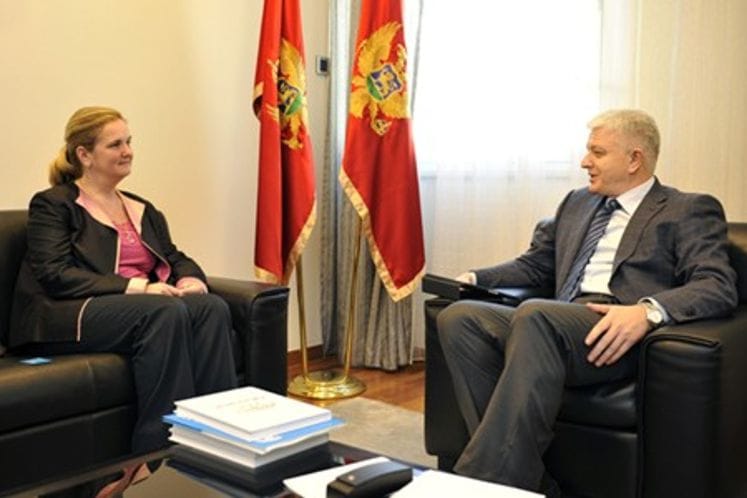 Potpredsjednik Vlade i ministar pravde Duško Marković razgovarao sa šeficom UNICEF-a za Crnu Goru Noalom Skiner