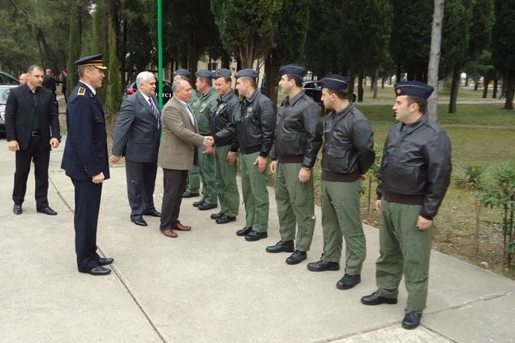 Ministar odbrane Republike Makedonije u posjeti Vazduhoplovnoj bazi VCG