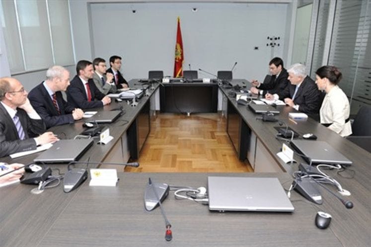 Potpredsjednik Vlade i ministar pravde Duško Marković razgovarao sa šefom Jedinice za Zapadni Balkan u Službi za vanjske poslove Evropske unije Jonasom Jonsonom