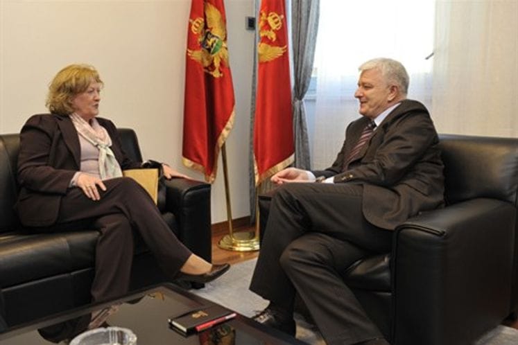 Saopštenje sa sastanka potpredsjednika Markovića sa ambasadorkom Ujedinjenog Kraljevstva Naj-Sends.