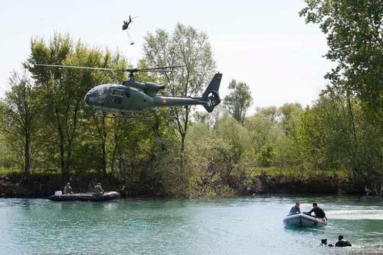 Vojska Crne Gore - Vježba pomoći u slučaju poplava