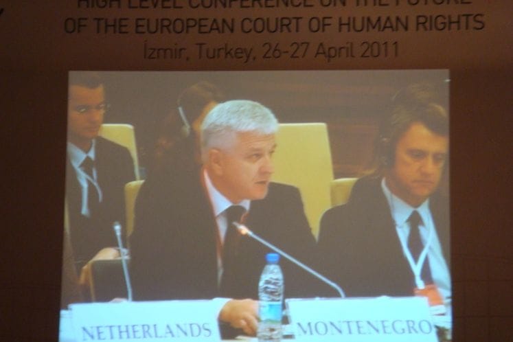 Potpredsjednik Vlade i ministar pravde Duško Marković na Konferenciji na visokom nivou o budućnosti Evropskog suda za ljudska prava u Izmiru