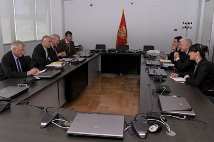 Potpredsjednik Vlade za politički sistem, unutrašnju i spoljnu politiku i ministar pravde Duško Marković razgovarao sa Stefanom Saninom, visokim zvaničnikom Generalnog direktorata EU za proširenje