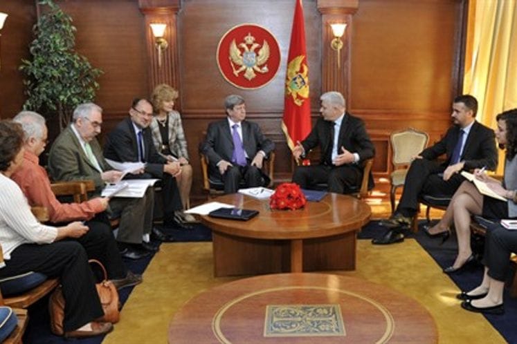 Potpredsjednik Vlade za politički sistem, unutrašnju i spoljnu politiku i ministar pravde Duško Marković razgovarao sa predstavnicima Evropskog parlamenta