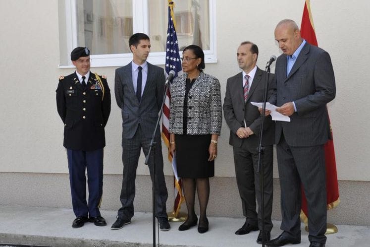 Izlaganje Direktora JU Centar za djecu i mlade "Ljubovič" Dragana Pajovića prilikom otvaranja renoviranog objekta prihvatne stanice