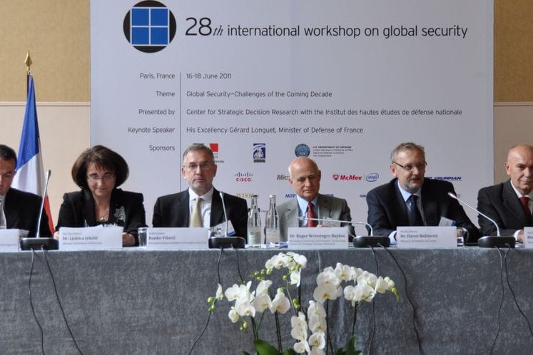 Minister Vucinic at the 28th International Workshop on Global Security