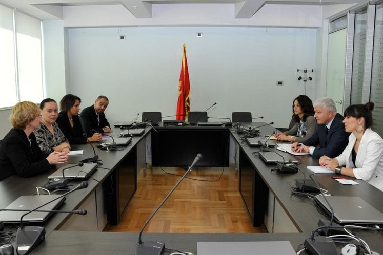 Potpredsjednik Vlade i ministar pravde Duško Marković primio delegaciju Biroa za borbu protiv međunarodne trgovine narkoticima i sprovođenje zakona Ministarstva vanjskih poslova Sjedinjenih Američkih Država