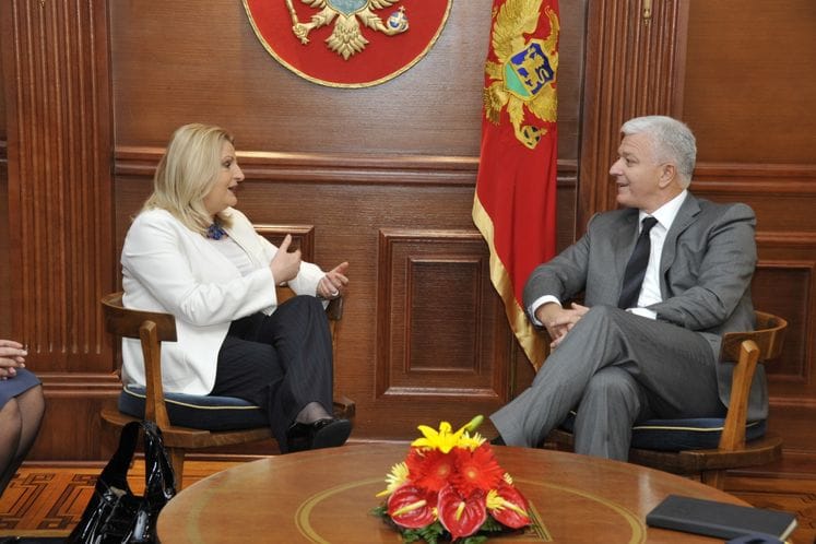 Potpredsjednik Vlade i ministar pravde Crne Gore Duško Marković primio u zvaničnu posjetu potpredsjednicu Vlade Republike Kosovo Editu Tahiri