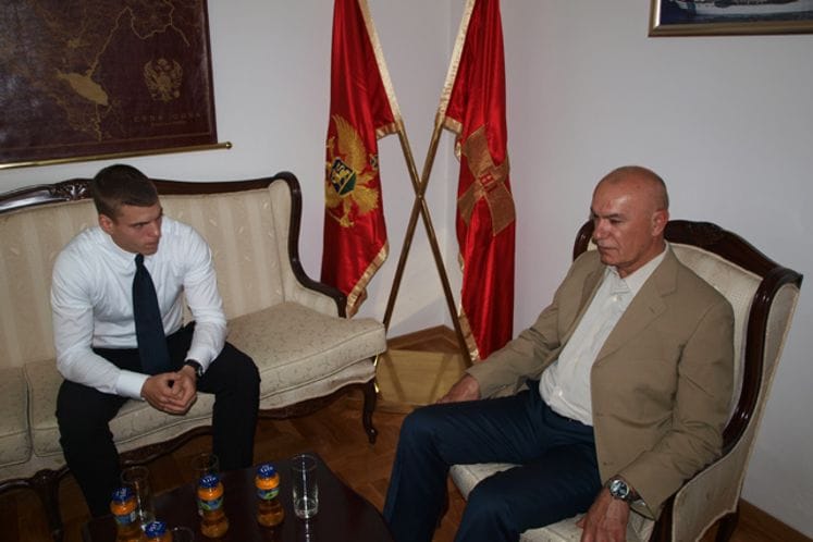 Ministar Vučinić primio kadeta Drakića