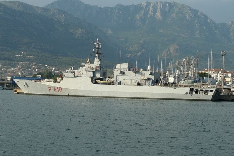 Ministar Vučinić sa komandantima brodova koji učestvuju na vježbi ADRION 11 LIVEX