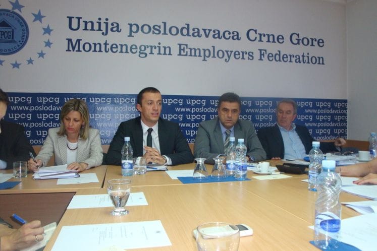 Saopštenje: Sastanak ministra finansija sa predstavnicima Unije poslodavaca